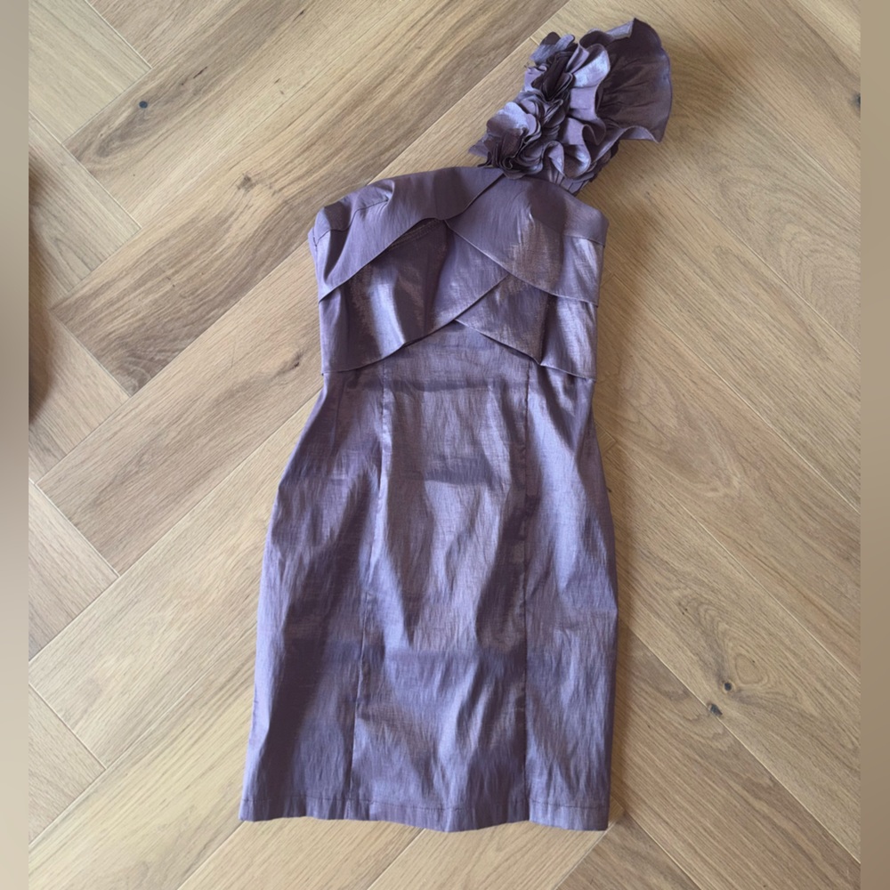 Sherri Hill Purple Mini Dress